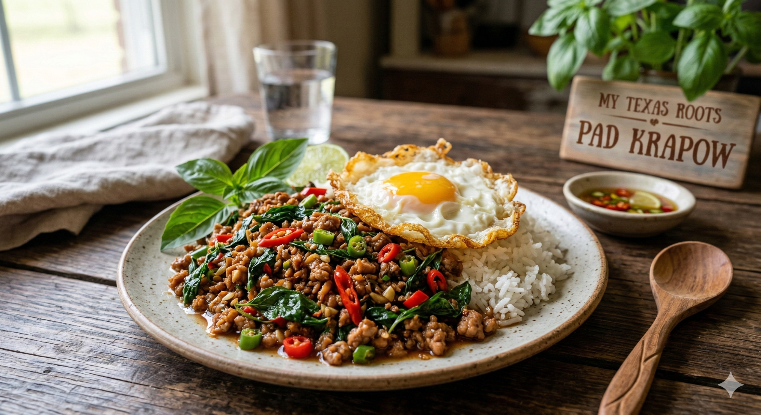 Finished Pad Krapow Dish